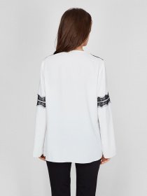 Блуза Sassofono модель A201-SF-284111, МОЛОЧНИЙ Блуза Sassofono модель A201-SF-284111, МОЛОЧНИЙ Фото
