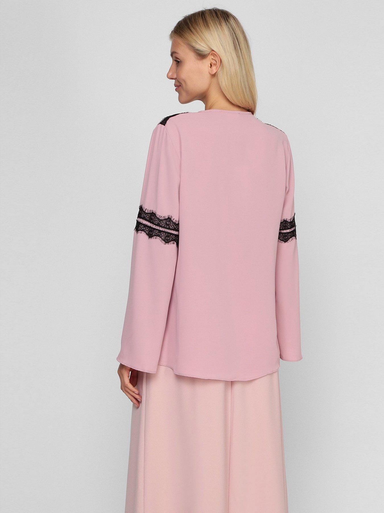 Блуза Sassofono модель A201-SF-284111, ТЕМНО ПУДРОВИЙ Фото