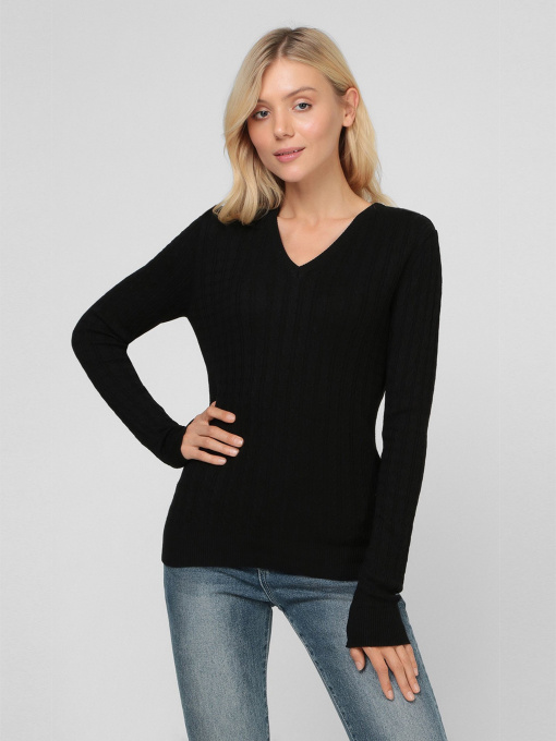 Джемпер Sassofono модель A191-SF-472113, ЧОРНИЙ Фото