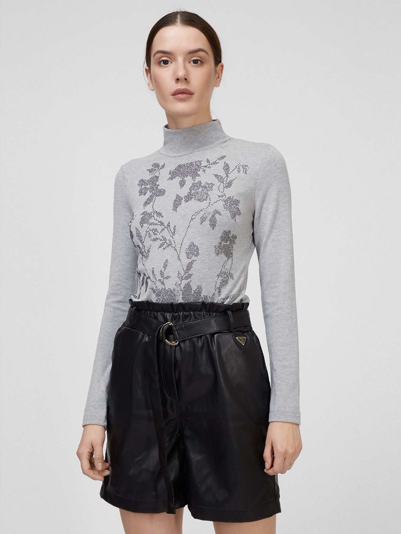 Водолазка Sassofono модель A201-SF-313112-2, МЕЛАНЖЕВИЙ Фото