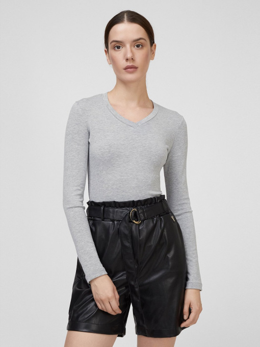 Лонгслив Sassofono модель A201-SF-314112-1, МЕЛАНЖЕВИЙ Фото