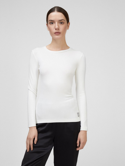 Лонгслів Sassofono модель A201-SF-315112-1, МОЛОЧНИЙ Фото