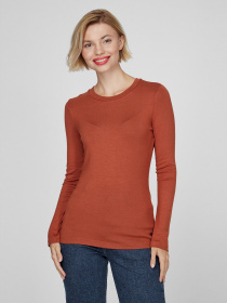 Лонгслів Sassofono модель A201-SF-315112-1, ЦЕГЛЯНИЙ Фото