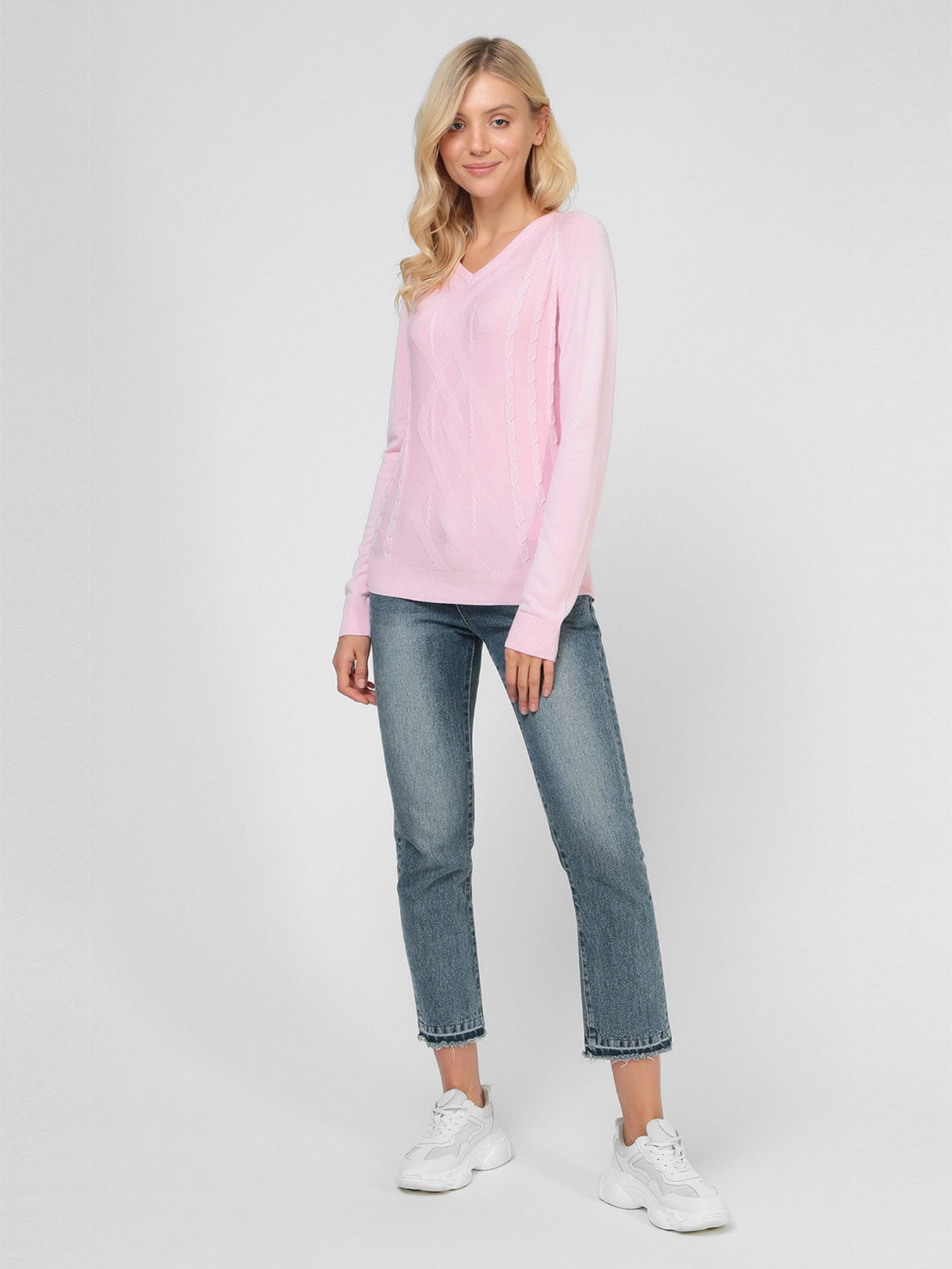 Джемпер Sassofono модель A191-SF-473113, ПУДРОВИЙ Фото