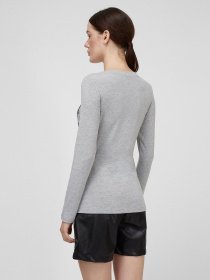 Лонгслів Sassofono модель A201-SF-315112-2, МЕЛАНЖЕВИЙ Фото