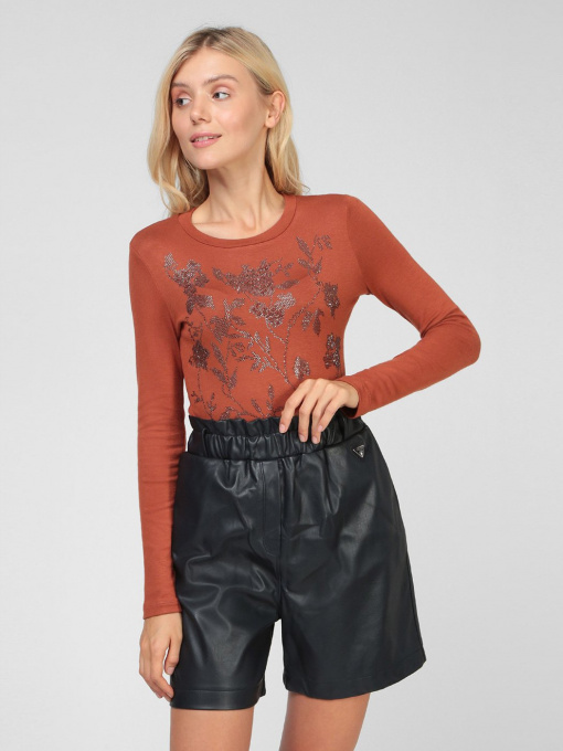 Лонгслив Sassofono модель A201-SF-315112-2, ЦЕГЛЯНИЙ Фото