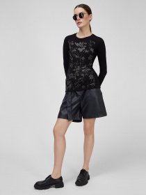 Лонгслив Sassofono модель A201-SF-315112-2, ЧОРНИЙ Фото