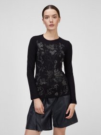 Лонгслив Sassofono модель A201-SF-315112-2, ЧОРНИЙ Фото