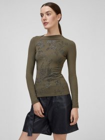 Лонгслив Sassofono модель A201-SF-316112-2, ХАКІ Фото