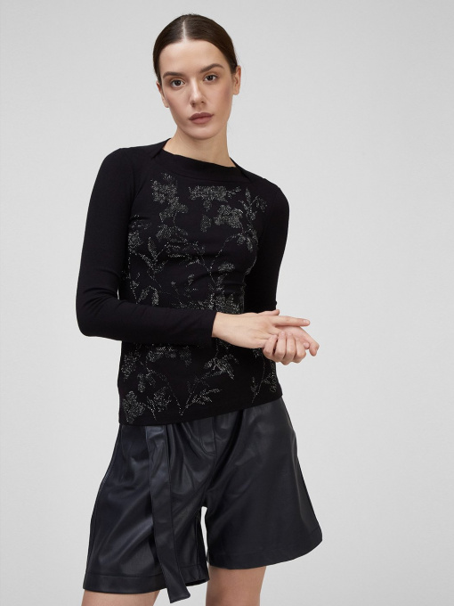 Лонгслів Sassofono модель A201-SF-316112-2, ЧОРНИЙ Фото