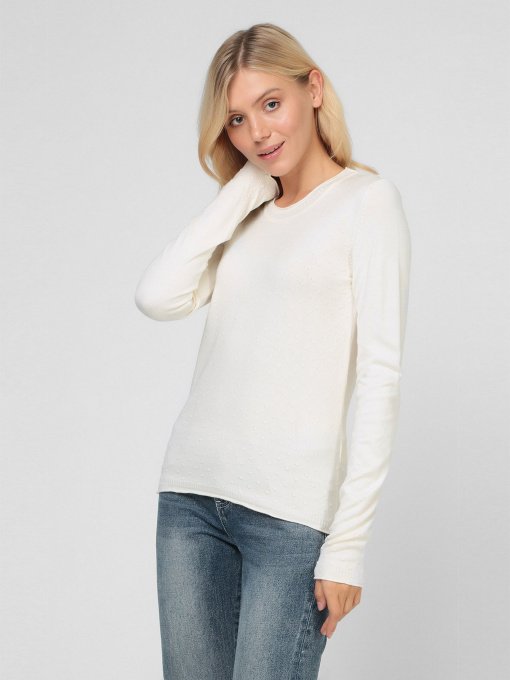 Джемпер Sassofono модель A191-SF-474112, МОЛОЧНИЙ Фото