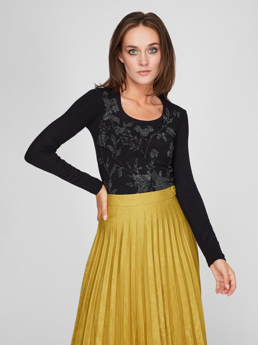 Лонгслив Sassofono модель A201-SF-317112-2, ЧОРНИЙ Фото