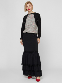 Свитер Sassofono модель A201-SF-374111, Чорний Фото