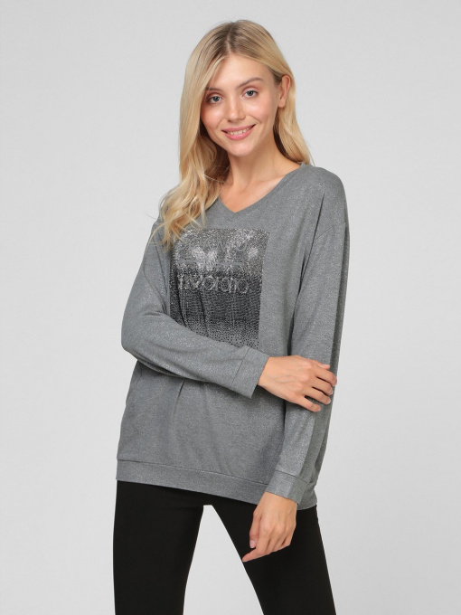 Лонгслив Sassofono модель A201-SF-410112, СІРИЙ Фото