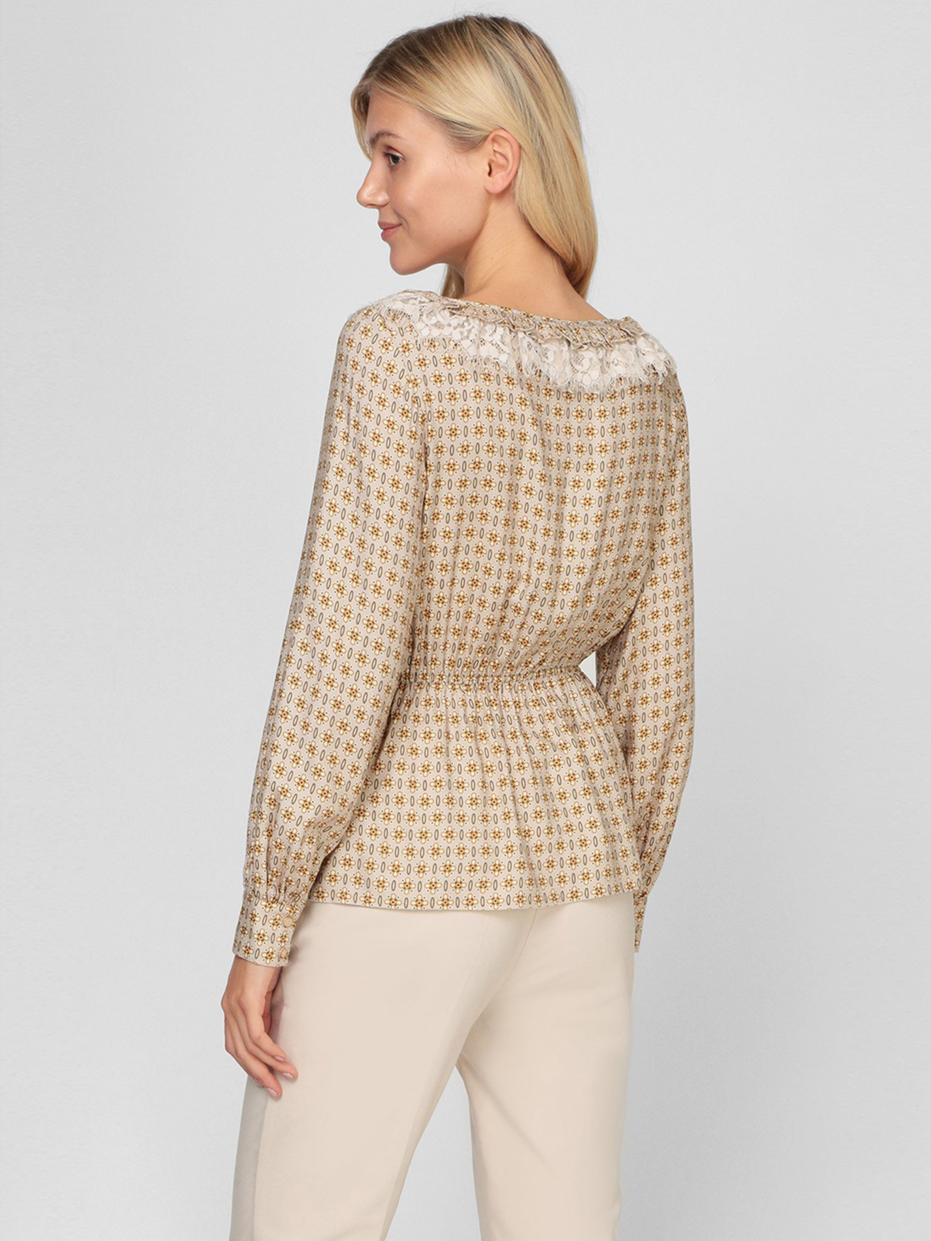 Блуза Sassofono модель A201-SF-46139, БЕЖЕВИЙ Фото