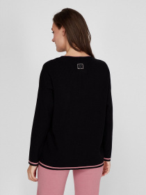 Джемпер Sassofono модель A201-SF-727114, Чорний Фото