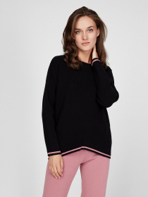 Джемпер Sassofono модель A201-SF-727114, Чорний Фото