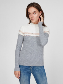 Джемпер Sassofono модель A201-SF-750111, Сіро-пудровий Фото