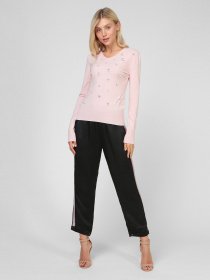 Джемпер Sassofono модель A201-SF-790113-1, ПУДРОВИЙ Джемпер Sassofono модель A201-SF-790113-1, ПУДРОВИЙ Фото