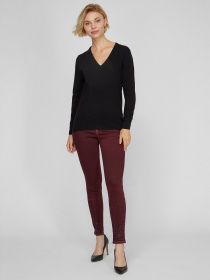 Скинни джинсы Sassofono модель A191-SF-321011, Бордовий Скинни джинсы Sassofono модель A191-SF-321011, Бордовий Фото