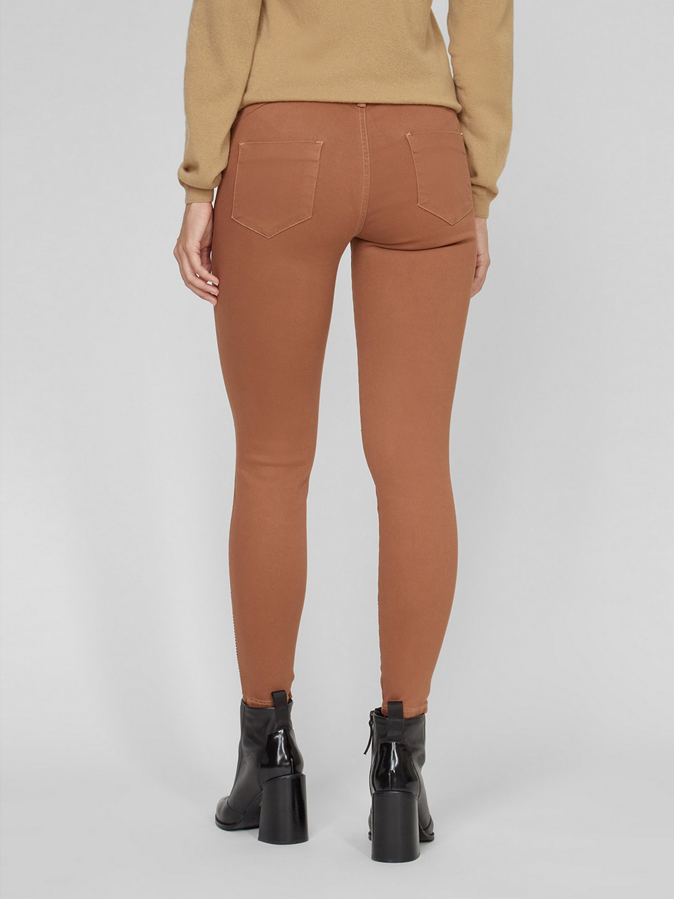 Скіні джинси Sassofono модель A191-SF-321011-2, Темно-бежевий Фото