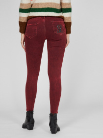 Скинни джинсы Sassofono модель A191-SF-321012, Бордовий Фото