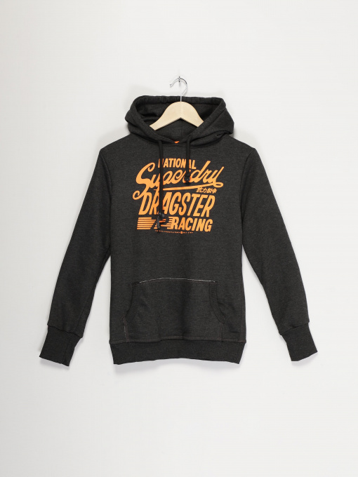 Худи Superdry модель GS2DA148_т.сірий з помаранчевим Фото