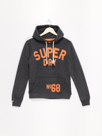 Худи Superdry модель RN1276858_т.сірий з помаранчевим Фото