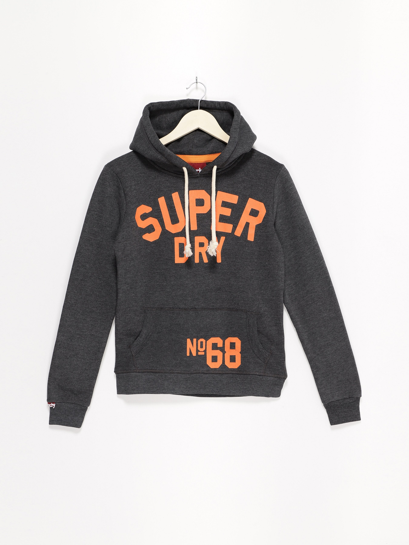 Худі Superdry модель RN1276858_т.сірий з помаранчевим Фото