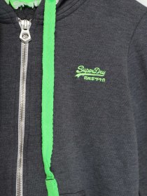 Кофта спортивная Superdry модель RN1276860_синій з салатовим Фото