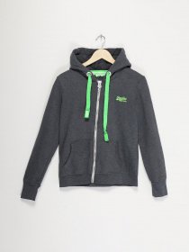 Спортивна кофта Superdry модель RN1276860_синій з салатовим Спортивна кофта Superdry модель RN1276860_синій з салатовим Фото