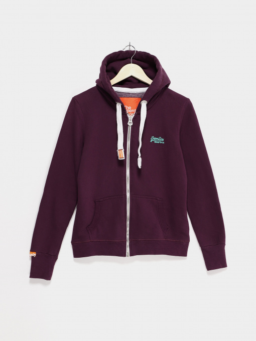 Спортивна кофта Superdry модель RN1276860_фіолетовий з білим Фото