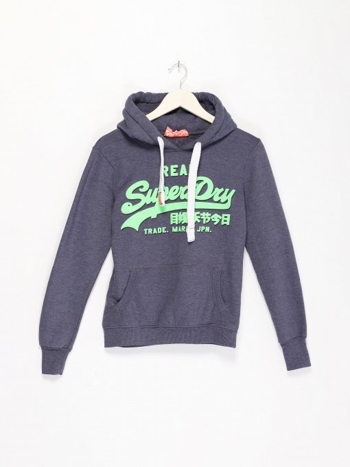 Худі та світшоти Superdry модель RN1276851_т.синій з салатовим Фото