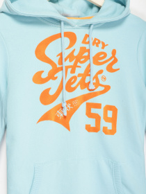 Худи Superdry модель RN1276853_блакитний з помаранчевим Фото