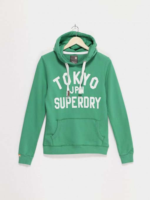 Худи Superdry модель RN1276856_зелений з білим Фото