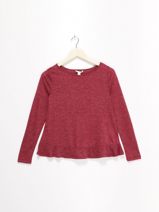 Лонгслив SPRINGFIELD модель 6762328_с.бордовий Фото