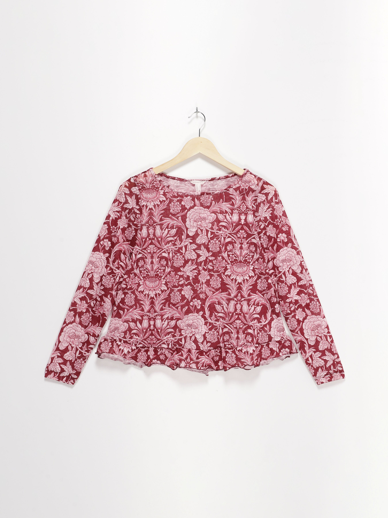 Лонгслів SPRINGFIELD модель 6762352_т.червоний комб. Фото