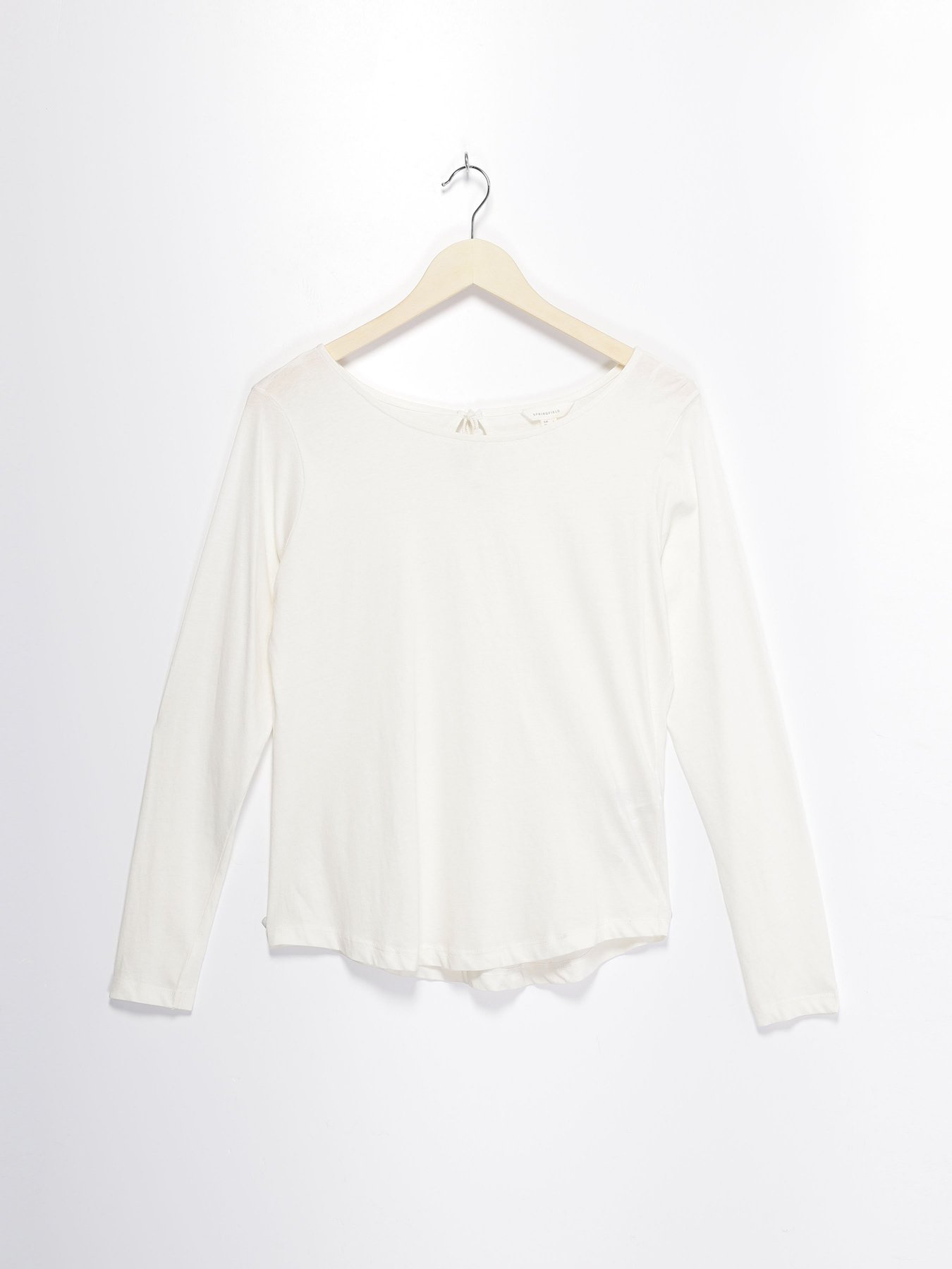 Лонгслів SPRINGFIELD модель 6762395_білий Фото