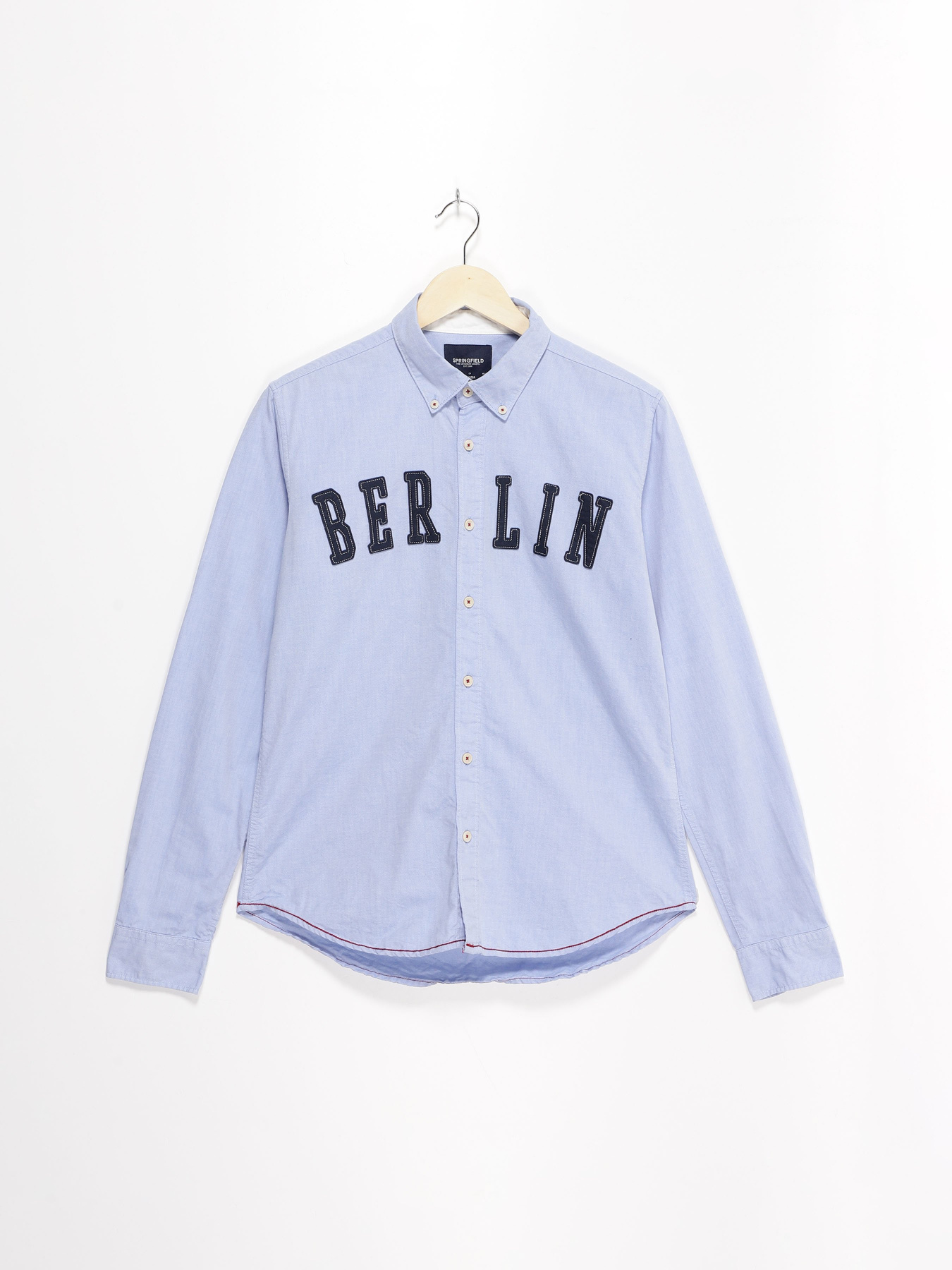 Рубашка повседневная SPRINGFIELD модель 0276480_синій Фото