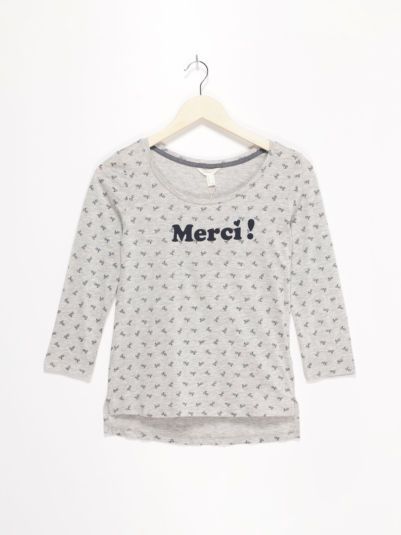 Лонгслів SPRINGFIELD модель 6762522_сірий комб. Фото