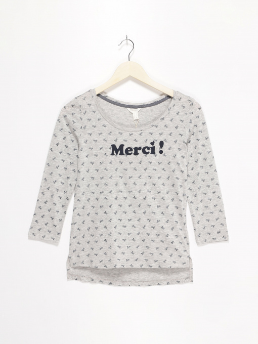 Лонгслив SPRINGFIELD модель 6762522_сірий комб. Фото