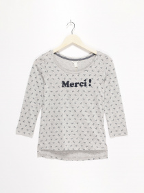 Лонгслив SPRINGFIELD модель 6762522_сірий комб. Фото