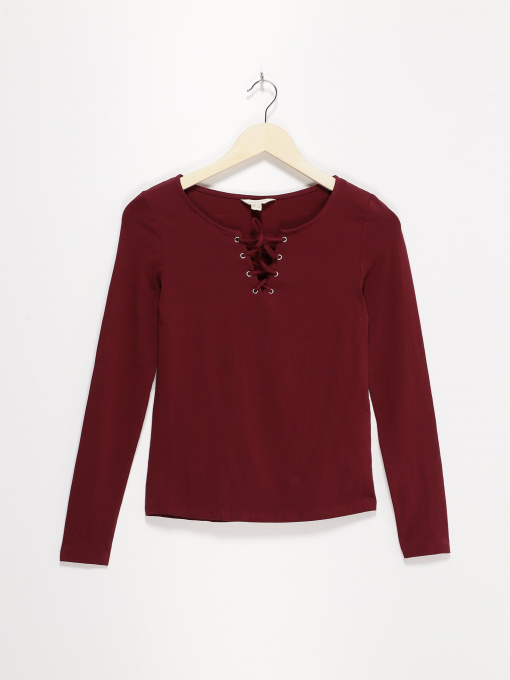 Лонгслив SPRINGFIELD модель 6762662_бордовий Фото