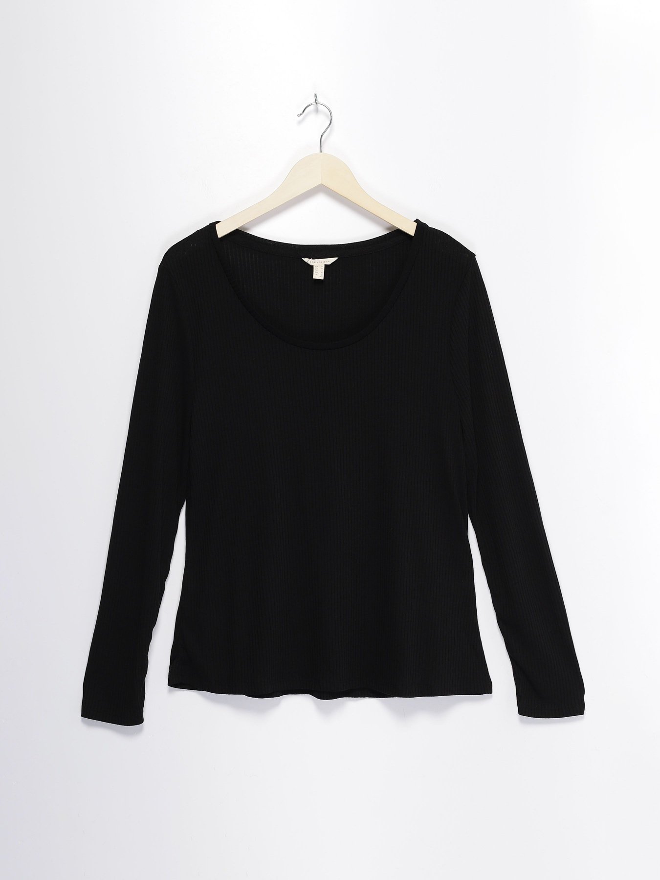 Лонгслив SPRINGFIELD модель 6762751_чорний Фото