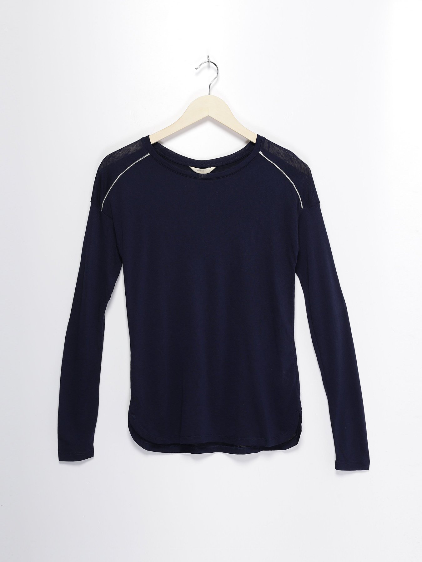 Лонгслів SPRINGFIELD модель 6763030_т.синій Фото