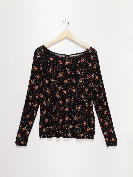 Лонгслив SPRINGFIELD модель 6763049_чорний комб. Фото