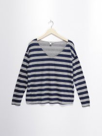 Лонгслів SPRINGFIELD модель 6763162_сірий з т.синім Фото