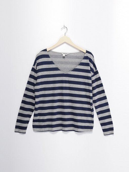 Лонгслив SPRINGFIELD модель 6763162_сірий з т.синім Фото