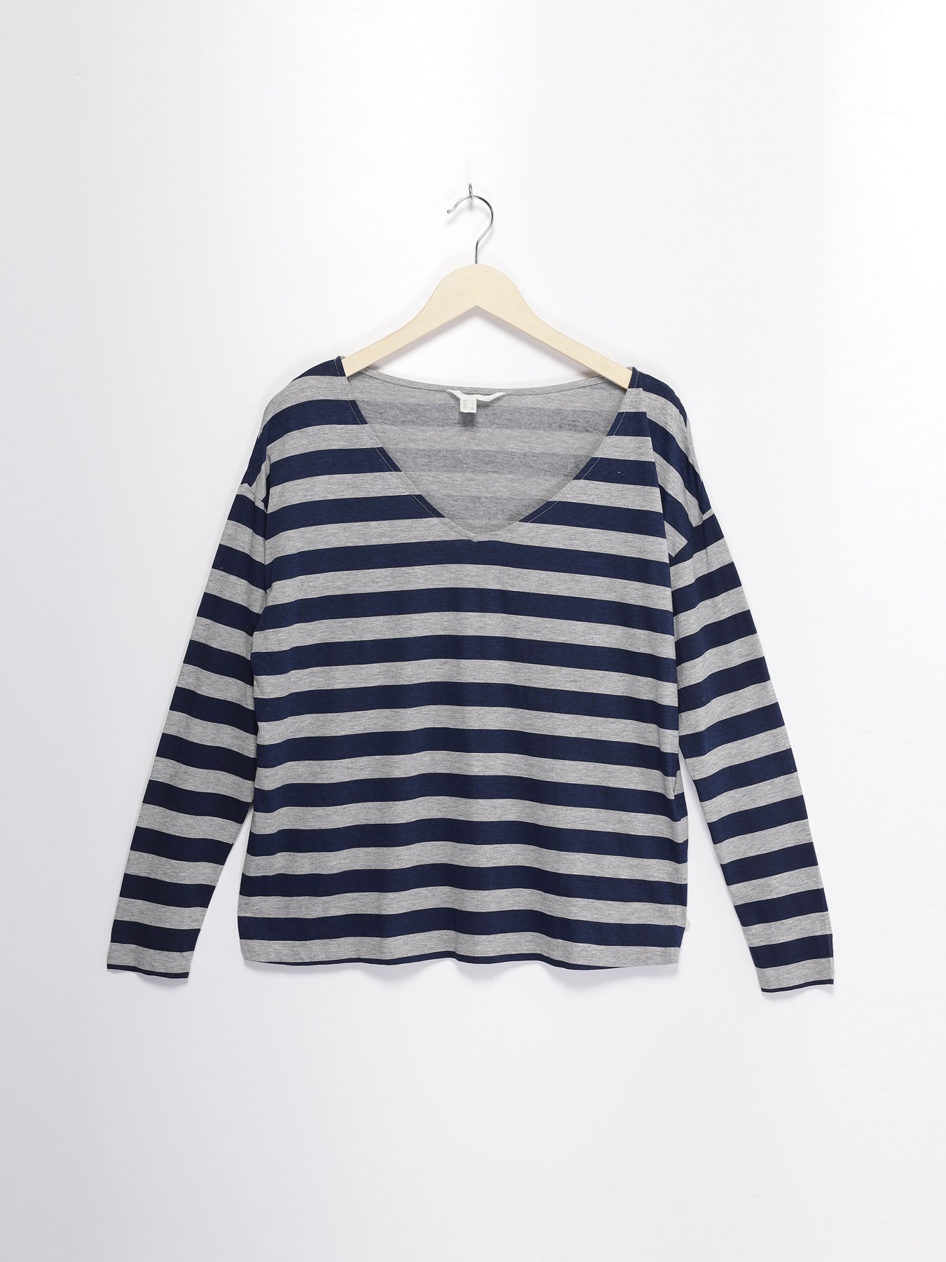 Лонгслів SPRINGFIELD модель 6763162_сірий з т.синім Фото