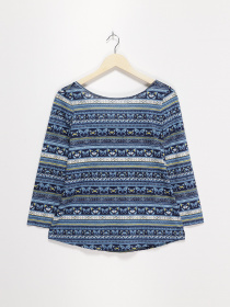 Лонгслів SPRINGFIELD модель 6763235_синій комб. Фото